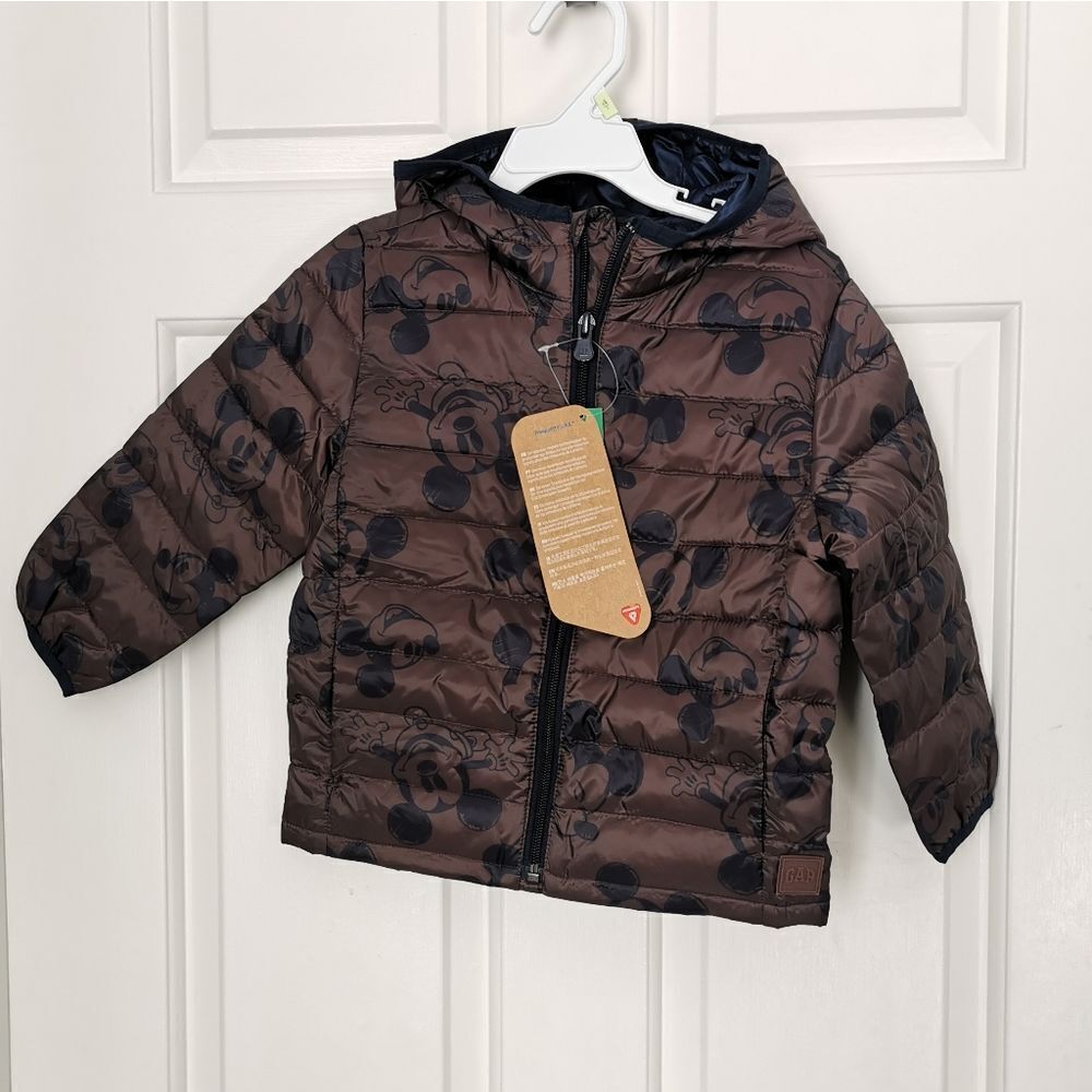 New Gap Disney Mickey Mouse puffer coat
